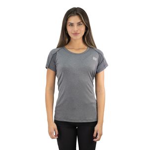 Polera Dry Fit Hw Spx Manga Corta Mujer Carbon Grey
